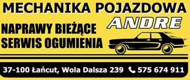 ANDRE Mechanika Pojazdowa Wola Dalsza Naprawy Bieżące / Serwis Ogumienia