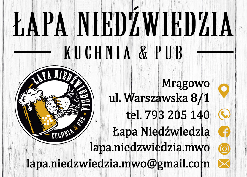 ŁAPA NIEDŹWIEDZIA Mrągowo Kuchnia & Pub