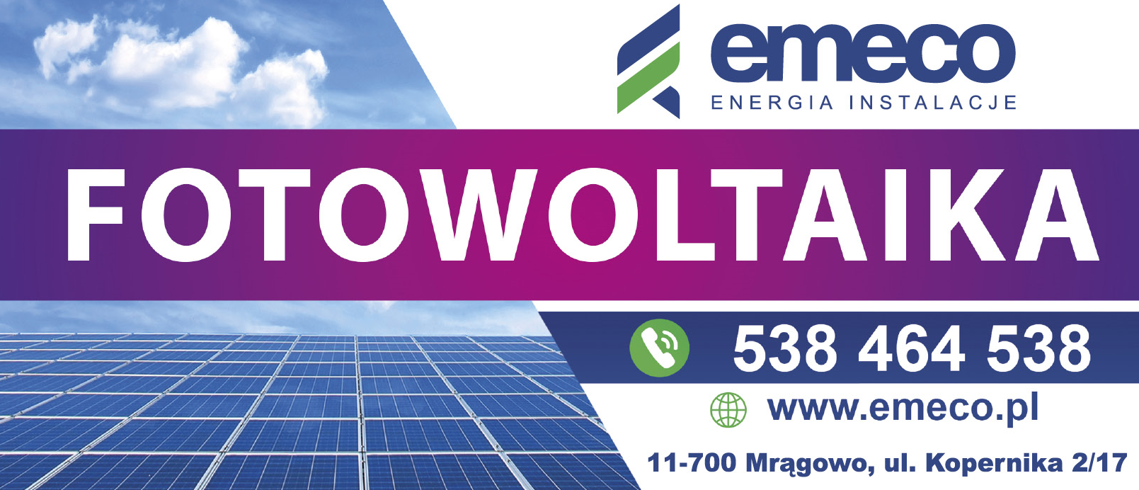 Emeco Mrągowo Fotowoltaika