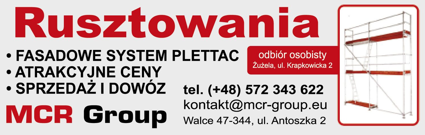 MCR Group Walce Rusztowania / Fasadowe System Plettac / Atrakcyjne Ceny / Sprzedaż i Dowóz