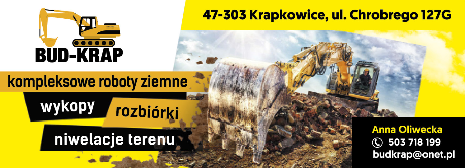 BUD-KRAP Krapkowice Kompleksowe Roboty Ziemne / Wykopy / Rozbiórki / Niwelacje Terenu