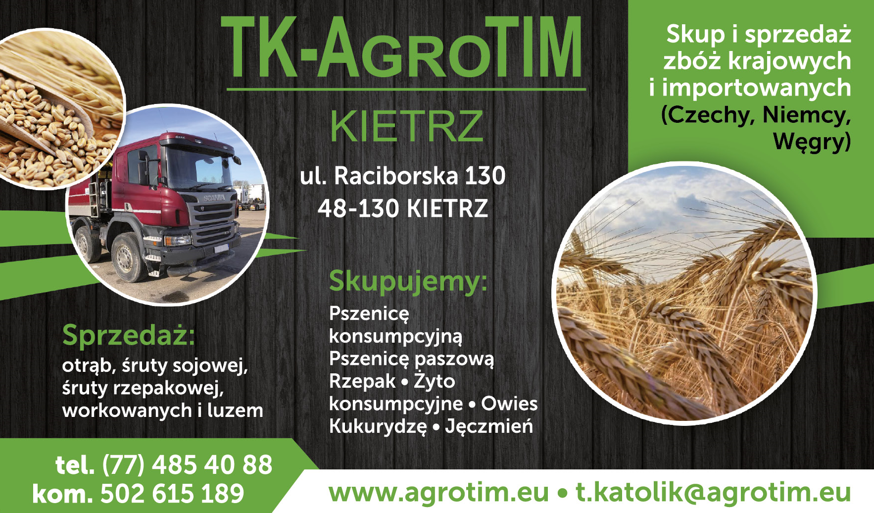 TK-AGROTIM Kietrz Skup i Sprzedaż Zbóż Krajowych i Importowanych - Czechy, Niemcy, Węgry