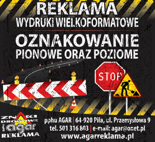 PPHU AGAR Piła Znaki Drogowe Reklama 