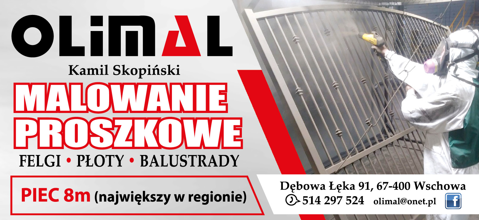 OLiMAL Kamil Skopiński Dębowa Łęka Malowanie Proszkowe - Felgi / Płoty / Balustrady