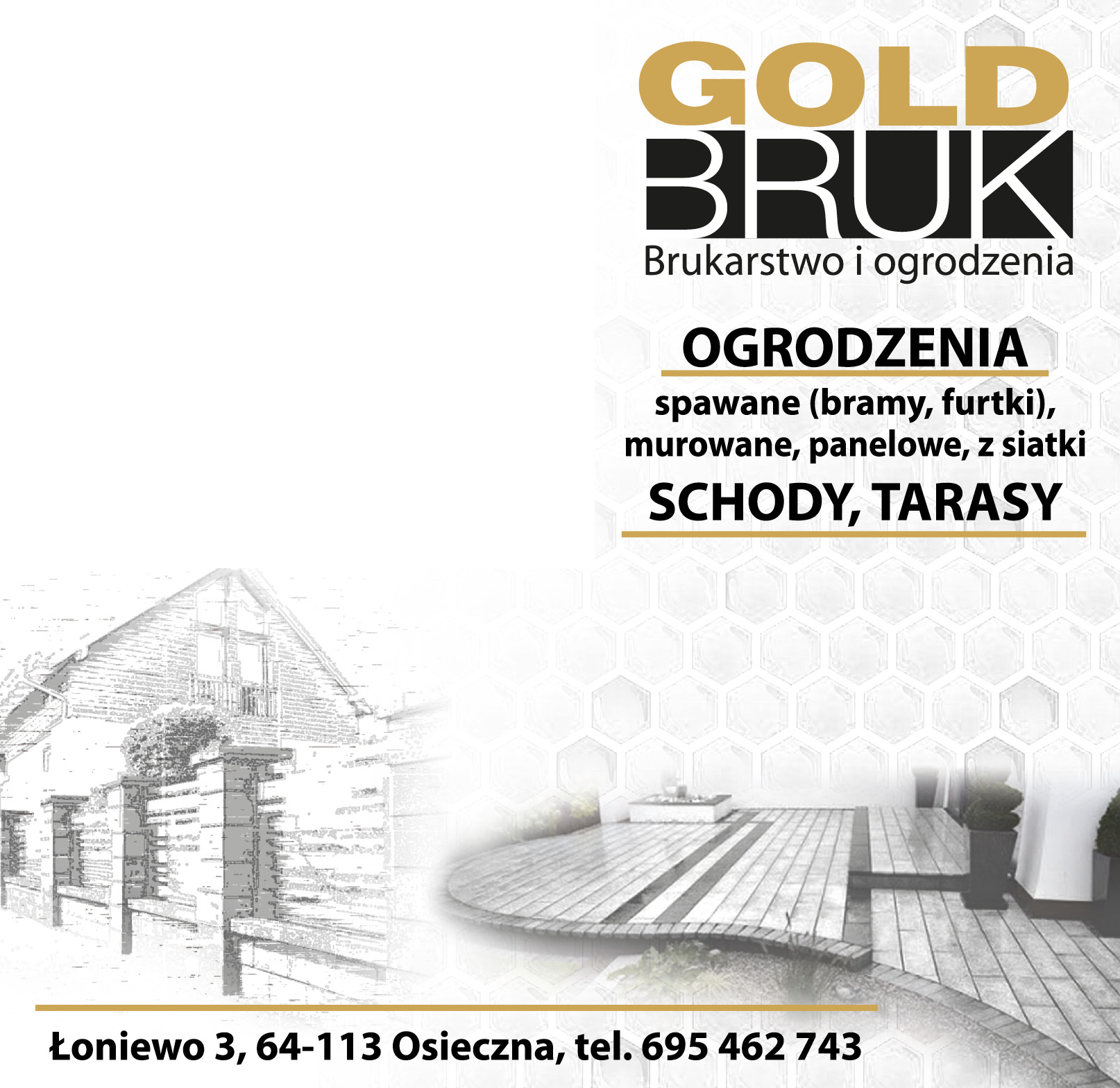 GOLD BRUK Brukarstwo i Ogrodzenia Łoniewo Ogrodzenia Spawane / Murowane / Panelowe / z Siatki