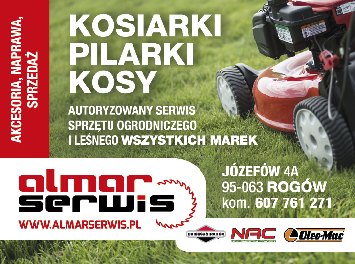ALMAR SERWIS Józefów Kosiarki / Pilarki / Kosy / Serwis Sprzętu Ogrodniczego i Leśnego