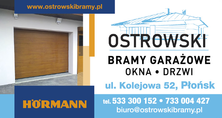 OSTROWSKI Płońsk Bramy Garażowe / Okna / Drzwi