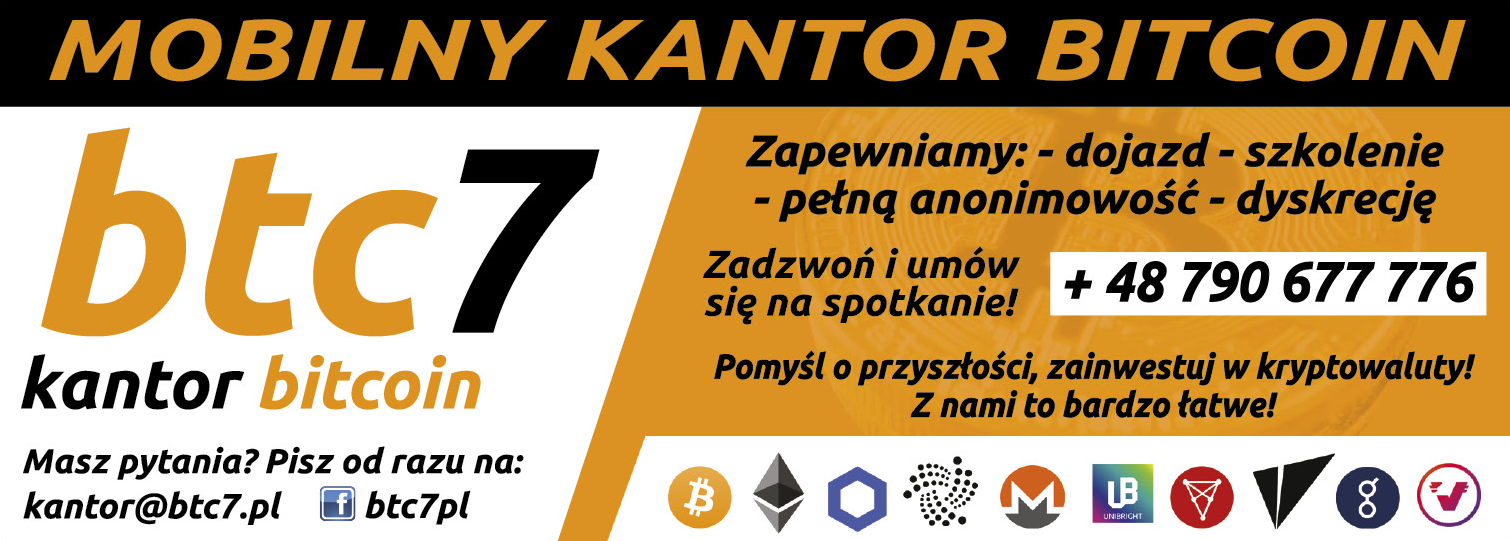 BTC7 KANTOR BITCOIN Płońsk Mobilny Kantor Bitcoin