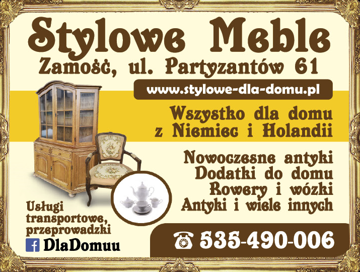 STYLOWE MEBLE I WSZYSTKO DLA DOMU Zamość Antyki / Dodatki do Domu / Rowery i Wózki / Przeprowadzki