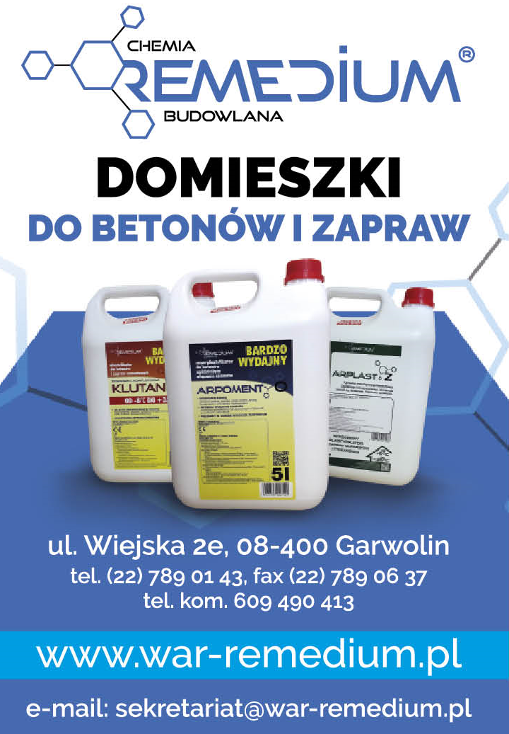 "war-REMEDIUM" Sp. z o.o. Garwolin Chemia Budowlana