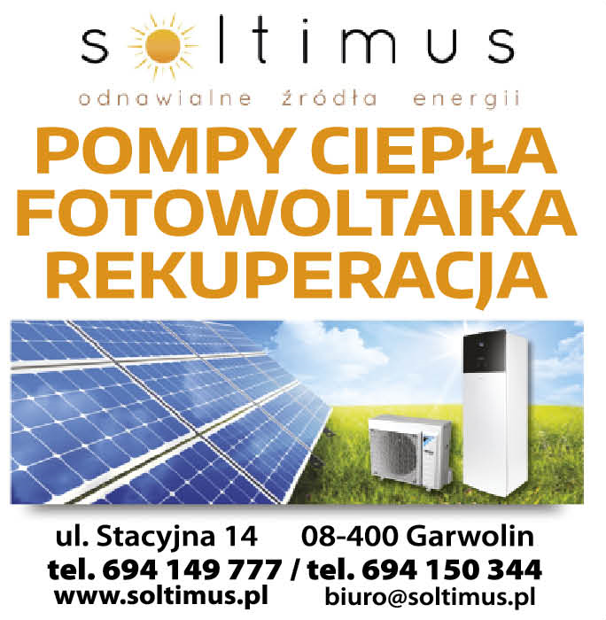 SOLTIMUS Sp. z o.o. Garwolin Pompy Ciepła / Fotowoltaika / Rekuperacja