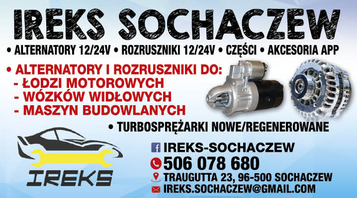 IREKS Sochaczew Alternatory / Rozruszniki / Części / Akcesoria