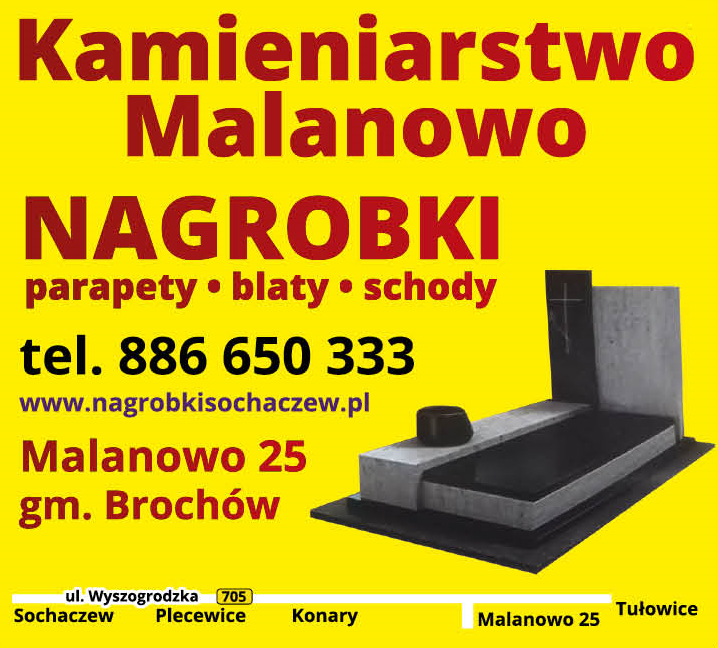 Zakład Kamieniarski Malanowo Nagrobki / Parapety / Blaty / Schody