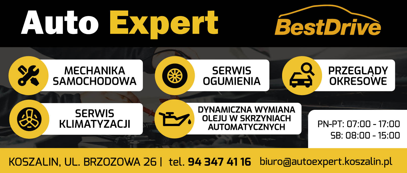 BestDrive Auto Expert Koszalin Mechanika Samochodowa / Serwis Klimatyzacji / Przeglądy Okresowe
