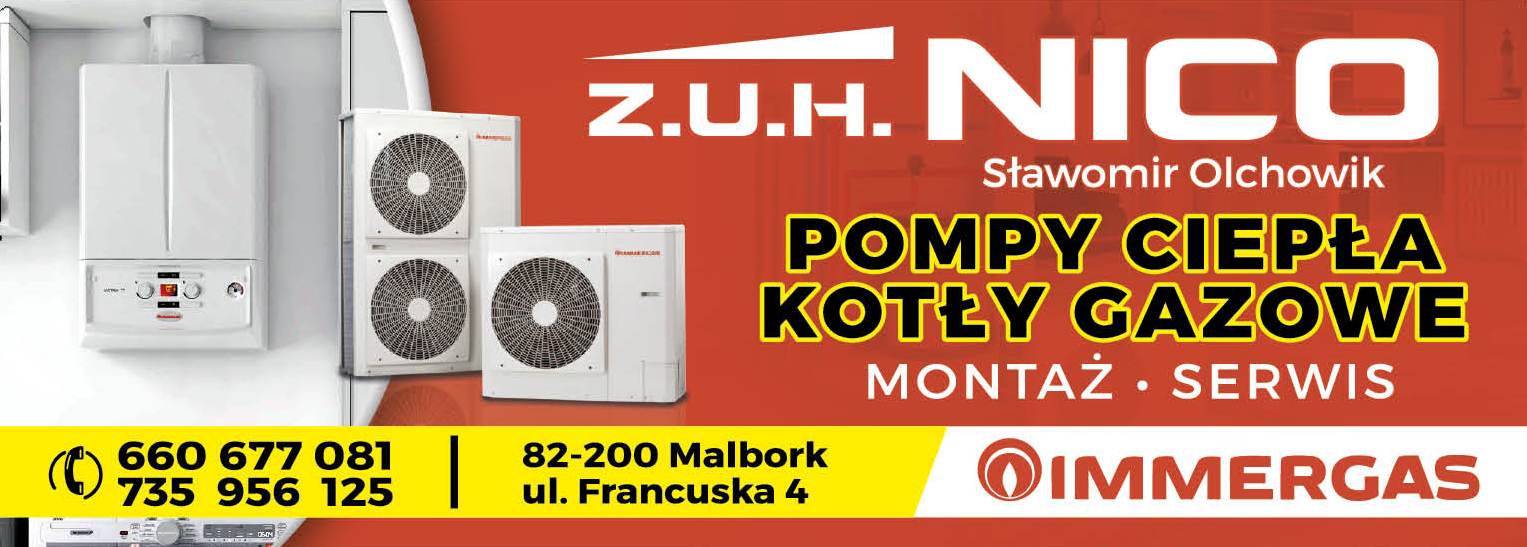 Z.U.H. NICO Sławomir Olchowik Malbork Pompy Ciepła / Kotły Gazowe