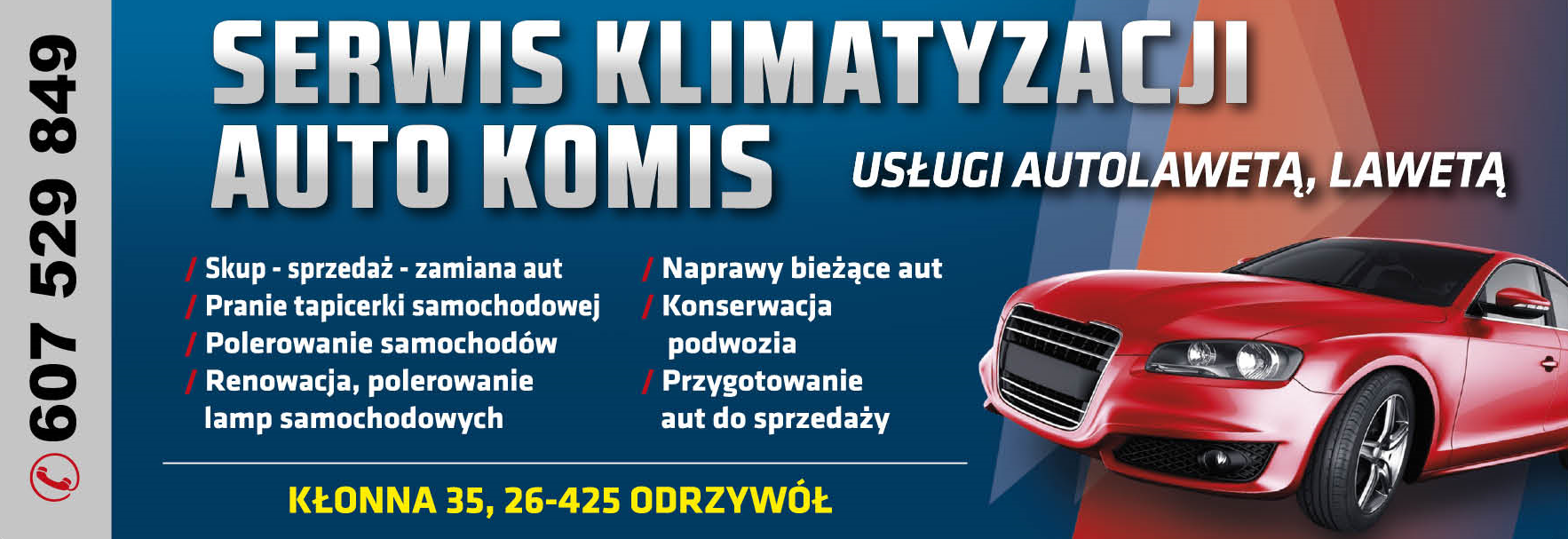 ROYCAR Auto Serwis Kłonna Serwis Klimatyzacji / Auto Komis / Usługi Autolawetą / Naprawy Bieżące