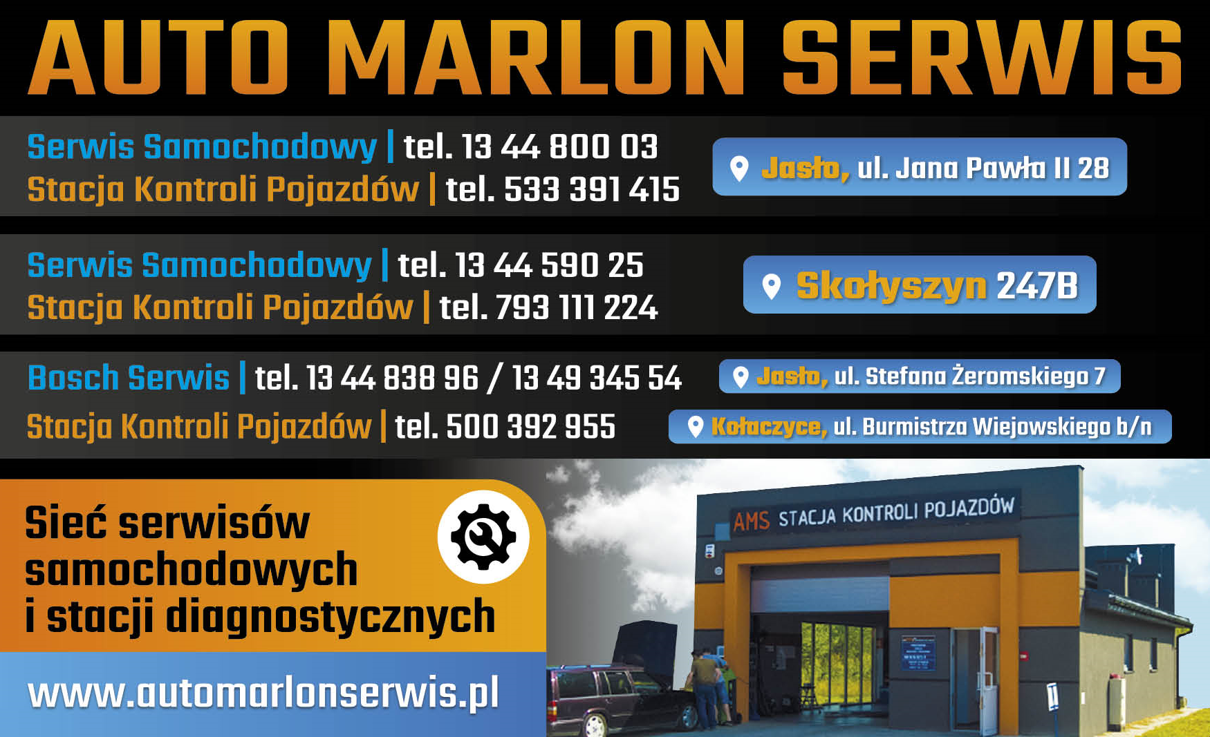 Auto Marlon Serwis s.c. Jasło Sieć Serwisów Samochodowych i Stacji Diagnostycznych