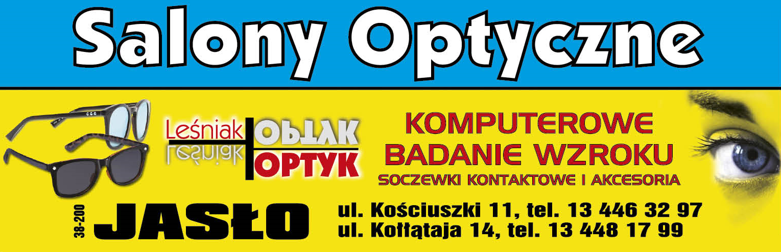 OPTYK LEŚNIAK Jasło Komputerowe Badanie Wzroku / Soczewki Kontaktowe i Akcesoria
