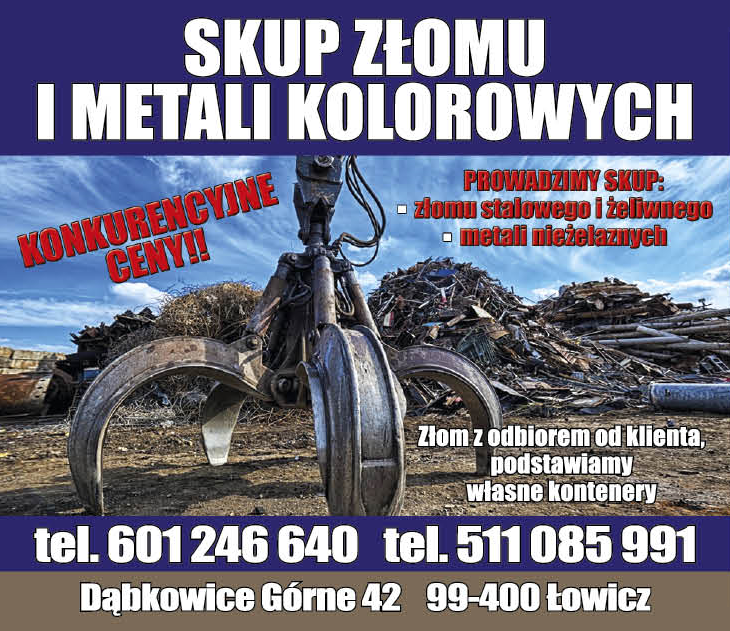 SKUP ZŁOMU I METALI KOLOROWYCH Dąbkowice Górne Skup Złomu Stalowego i Żeliwnego