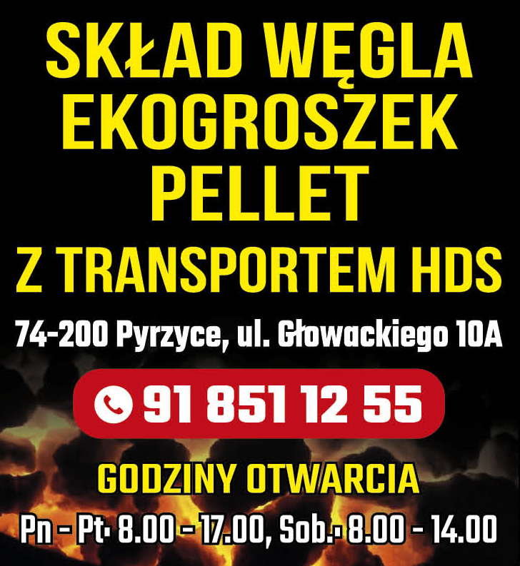 MAGO SKŁAD OPAŁU Pyrzyce Ekogroszek / Pellet / z Transportem HDS