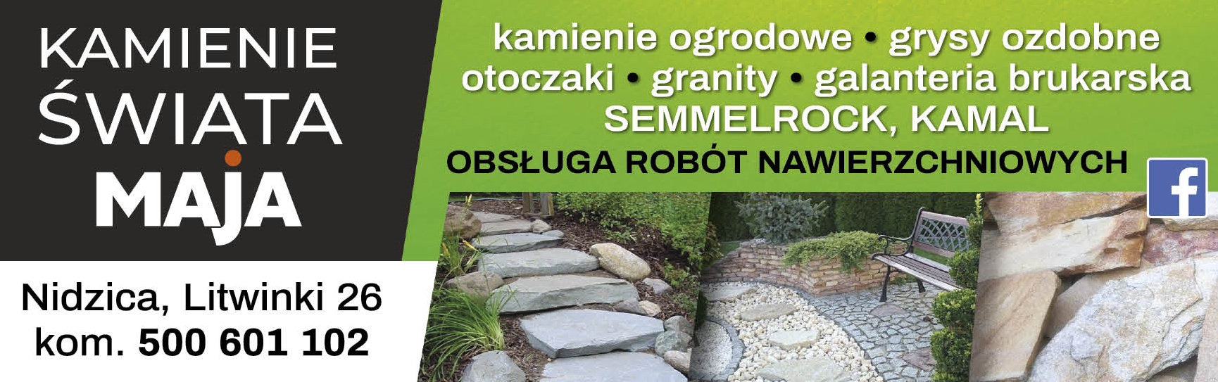 Kamienie Świata MAJA Litwinki Kamienie Ogrodowe / Grysy Ozdobne / Otoczaki / Galanteria Brukarska