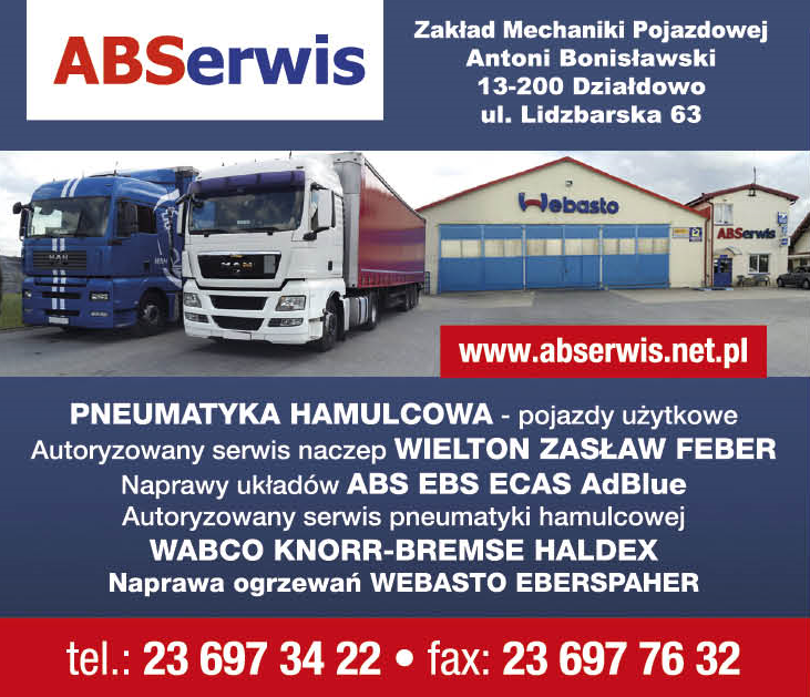 ABSerwis Zakład Mechaniki Pojazdowej Antoni Bonisławski Działdowo
