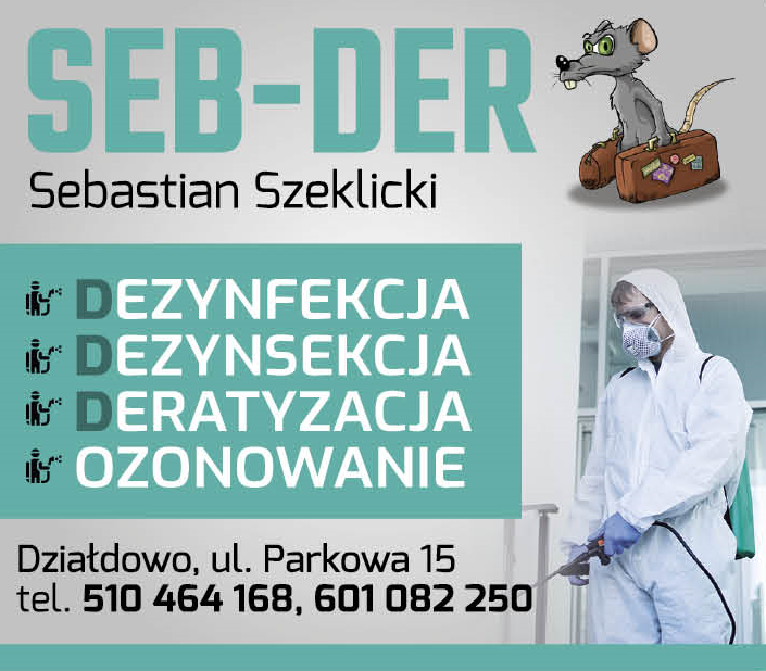 SEB-DER Sebastian Szeklicki Działdowo Dezynfekcja / Dezynsekcja / Deratyzacja