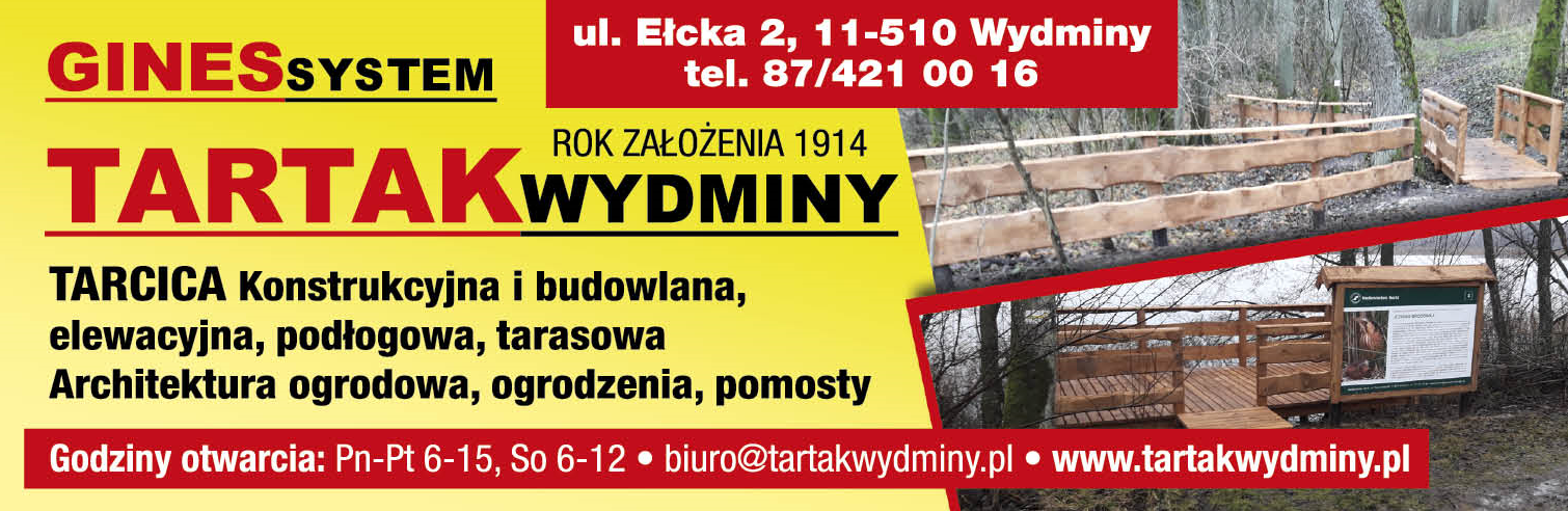 GINES SYSTEM - TARTAK WYDMINY Tarcica / Architektura Ogrodowa / Ogrodzenia / Pomosty
