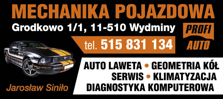 AUTO SERWIS Jarosław Siniło Grodkowo Mechanika Pojazdowa/ Auto Laweta/ Klimatyzacja/ Geometria Kół