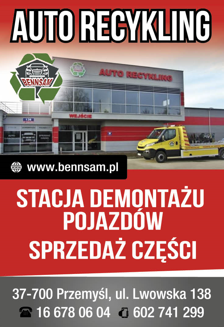 BENNSAM Przemyśl Auto Recykling / Stacja Demontażu Pojazdów / Sprzedaż Części
