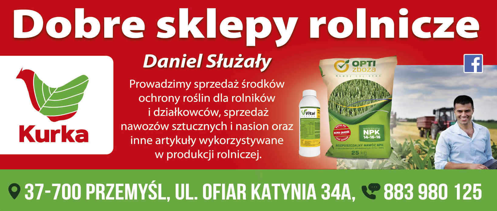 KURKA - Dobre Sklepy Rolnicze Daniel Służały Przemyśl Środki Ochrony Roślin / Nawozy / Nasiona