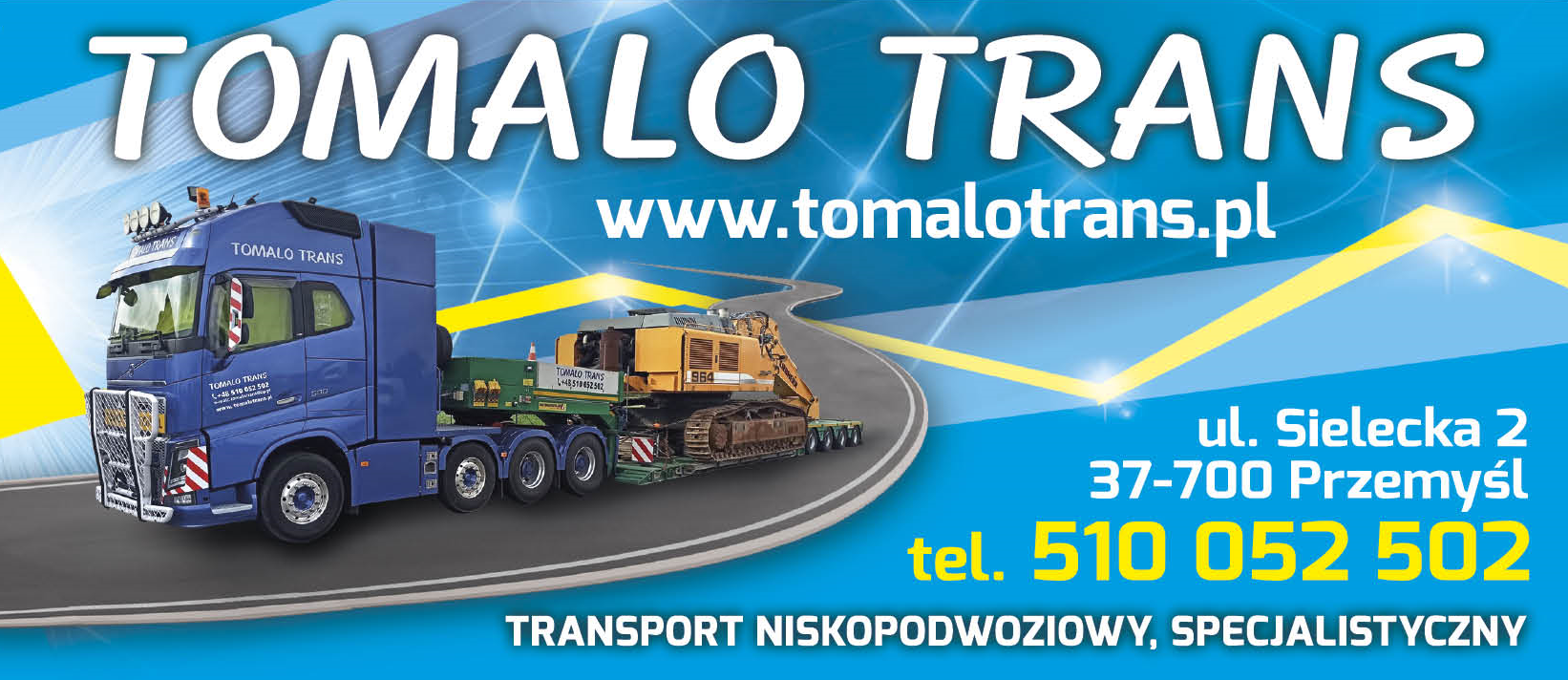 TOMALO TRANS Przemyśl Transport Niskopodwoziowy, Specjalistyczny