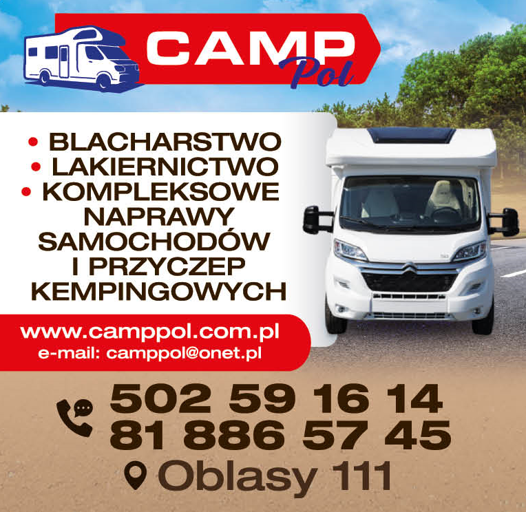 CAMPPOL Oblasy Blacharstwo / Lakiernictwo / Kompleksowe Naprawy Samochodów i Przyczep Kempingowych