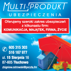 MULTI PRODUKT UBEZPIECZENIA Zbigniew Ostrowski Tłuchowo