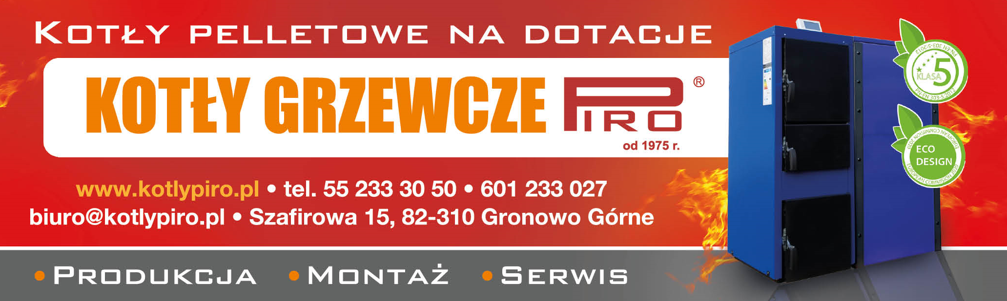 Kotły Grzewcze PIRO Gronowo Górne Kotły Pelletowe Na Dotacje - Produkcja / Montaż / Serwis