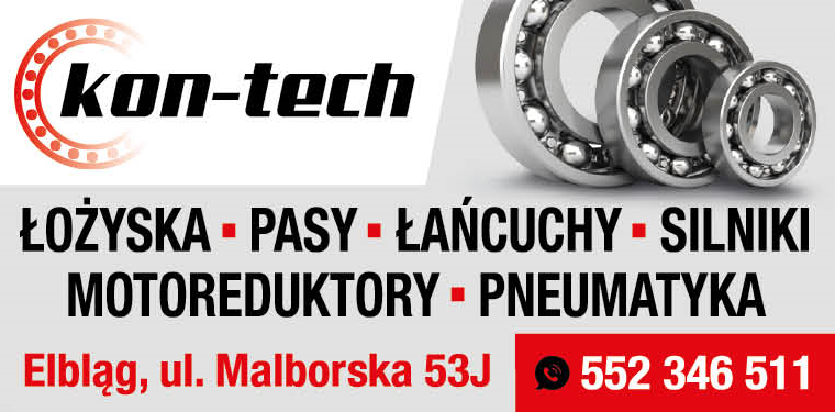 FHU KON-TECH Elbląg Łożyska / Pasy / Łańcuchy / Silniki / Motoreduktory / Pneumatyka
