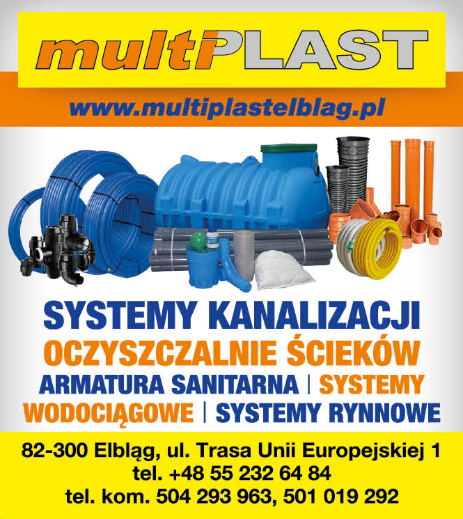 P.P.H.U. MULTIPLAST s.c. Elbląg Systemy Kanalizacji / Oczyszczalnie Ścieków / Armatura Sanitarna