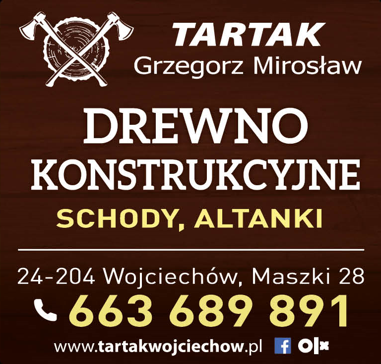 TARTAK Grzegorz Mirosław Maszki Drewno Konstrukcyjne / Schody / Altanki