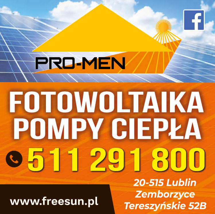 PRO-MEN Inwestycje Sp. z o.o. Zemborzyce Tereszyńskie Fotowoltaika / Pompy Ciepła