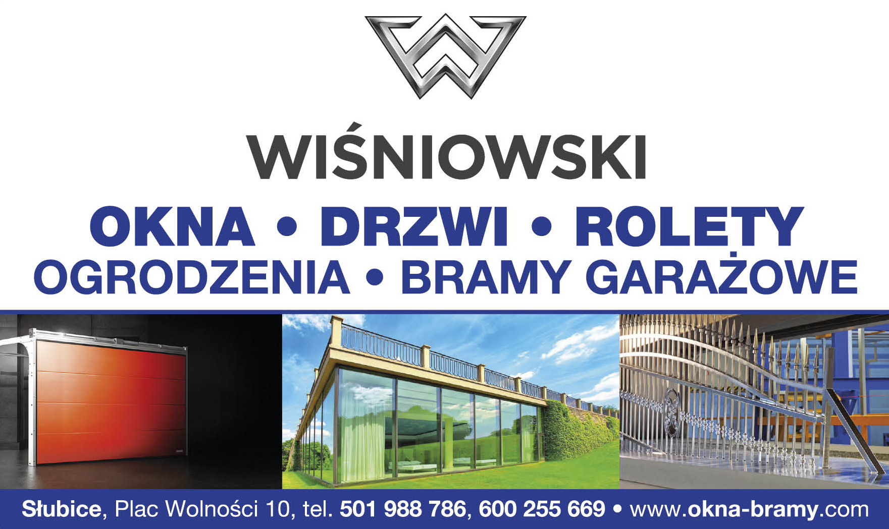 WOKA Słubice Okna / Drzwi / Rolety / Ogrodzenia / Bramy Garażowe