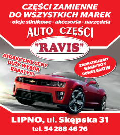 "RAVIS" AUTO CZĘŚCI Lipno Części Zamienne do Wszystkich Marek