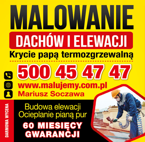 Malowanie dachów, Jędrzejów