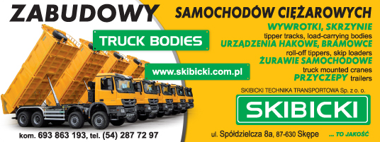 SKIBICKI Technika Transportowa Sp. z o.o. Skępe Zabudowy Samochodów Ciężarowych