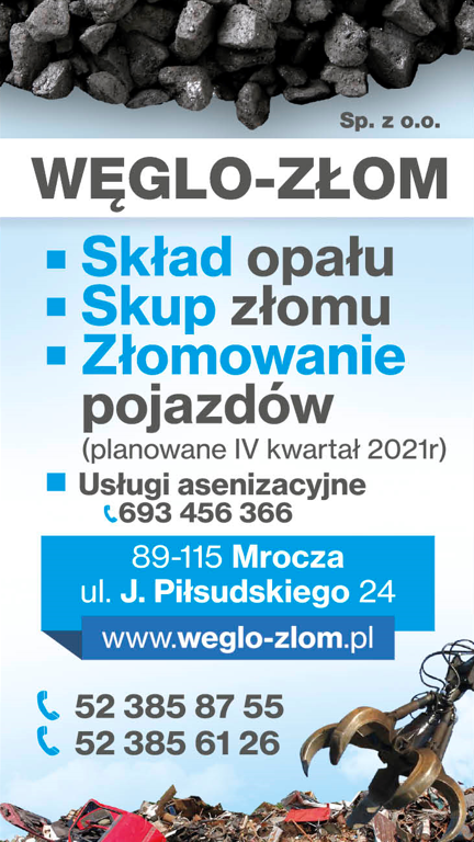 WĘGLO-ZŁOM, Mrocza - sprzedaż opału, skup złomu