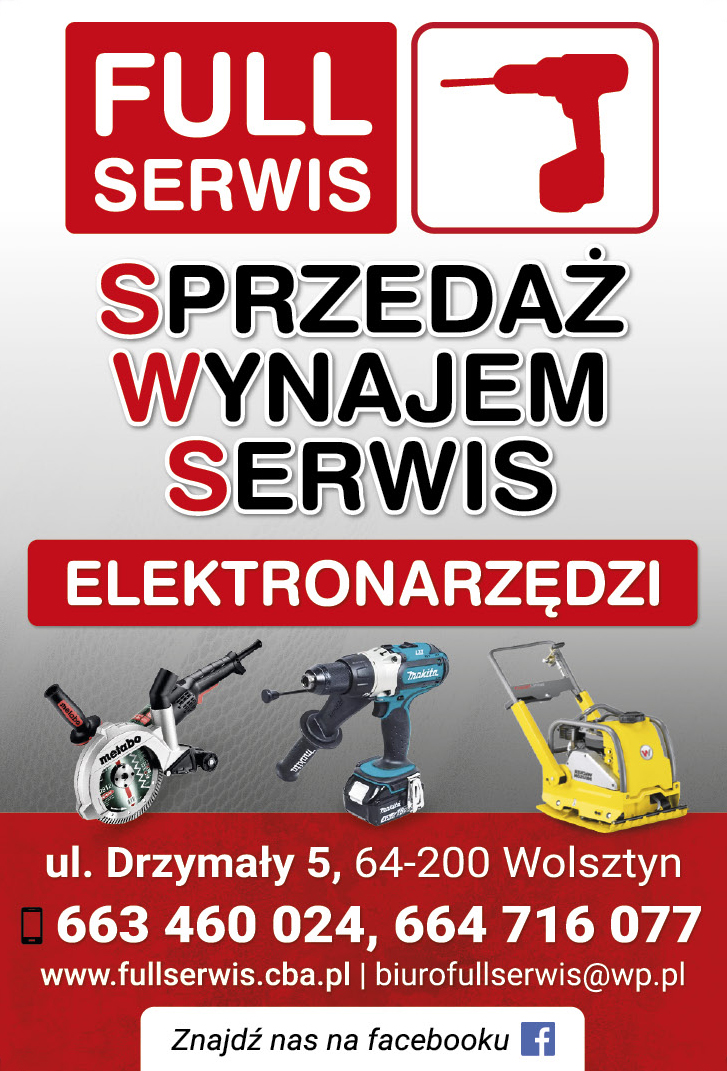 Full Serwis, Elektronarzędzia, sprzedaż, wynajem i serwis.