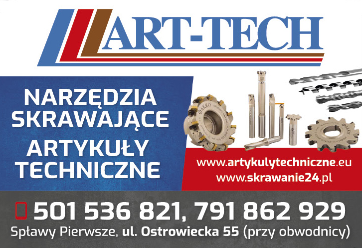 ART-TECH Spławy Pierwsze - NARZĘDZIA SKRAWAJĄCE, ARTYKUŁY TECHNICZNE - artykulytechniczne.eu 