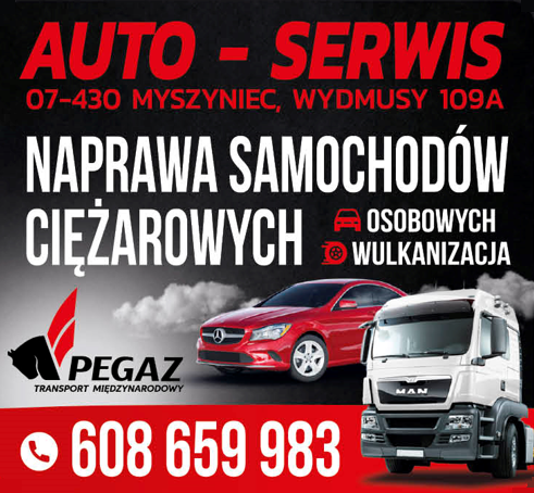 Pegaz, Wydmusy k. Myszyńca - auto-serwis