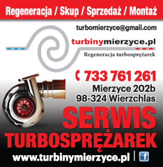 TURBINY MIERZYCE Krzysztof Belczyk Wierzchlas Regeneracja i Montaż Turbosprężarek