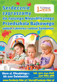 FUNDACJA „LIDER” Świebodzin Niepubliczne Przedszkole Bajkowe