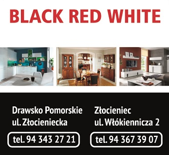 Salon meblowy MEBLEX Black Red White Złocieniec 